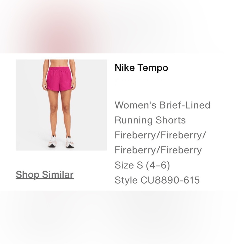 Nike Women's Fireberry Athletic Shorts